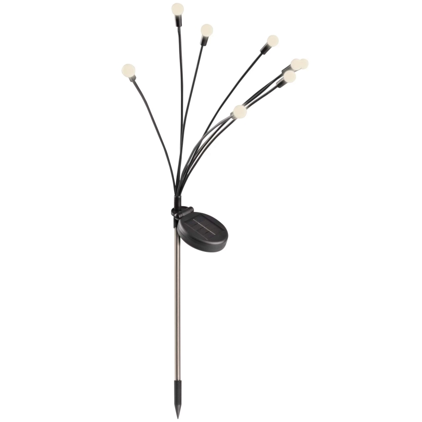 LED Solarleuchte FIORINI 8xLED/1,2V 600 mAh IP44 Schwarz