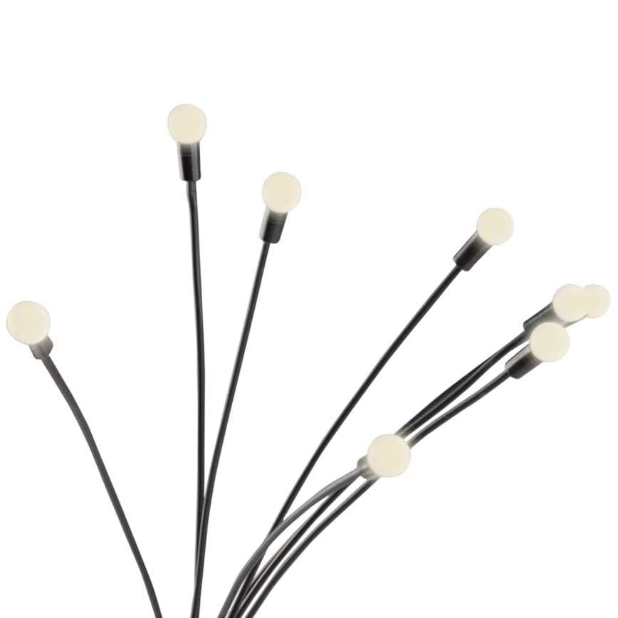 LED Solarleuchte FIORINI 8xLED/1,2V 600 mAh IP44 Schwarz