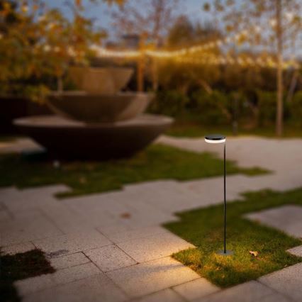 LED-Solarleuchte für den Außenbereich LED/2W/3,7V 3000K IP54 schwarz