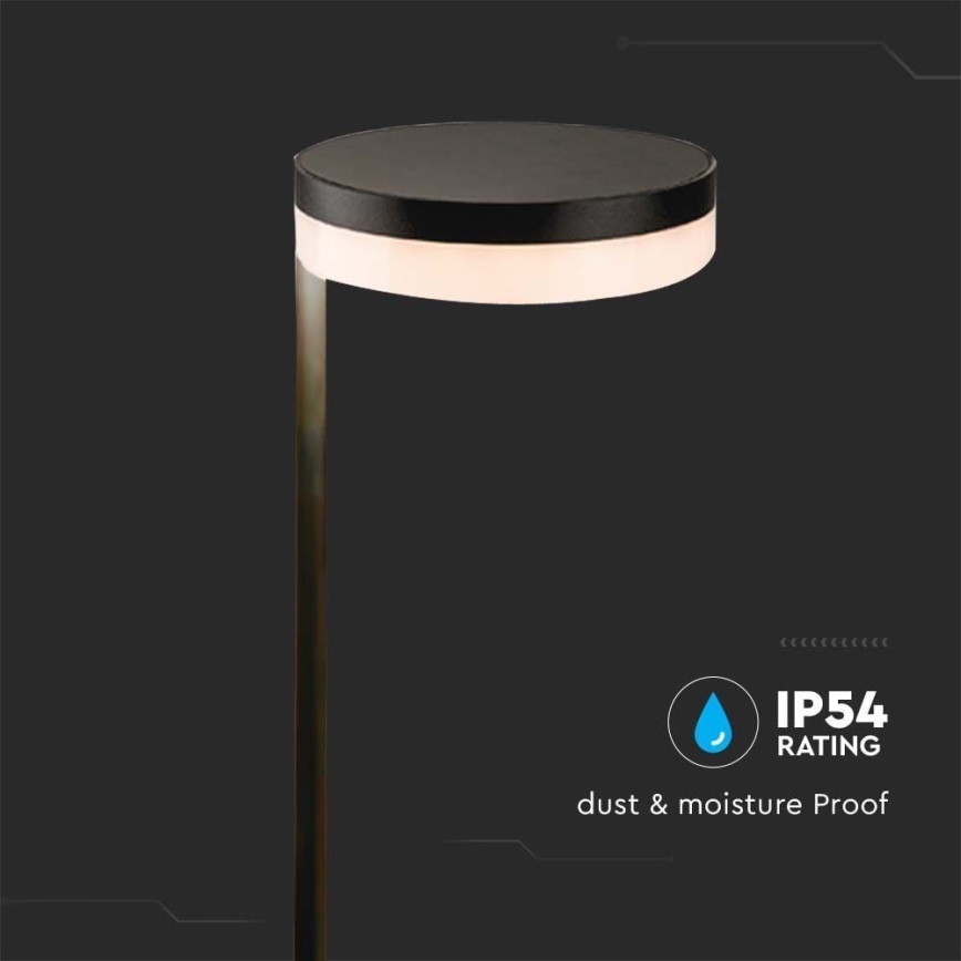 LED-Solarleuchte für den Außenbereich LED/2W/3,7V 3000K IP54 schwarz
