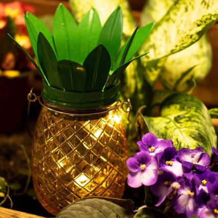 LED-Solarleuchte JAR LED/1,2V 150 mAh IP44 Ananas