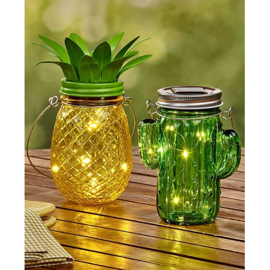 LED-Solarleuchte JAR LED/1,2V 150 mAh IP44 Ananas