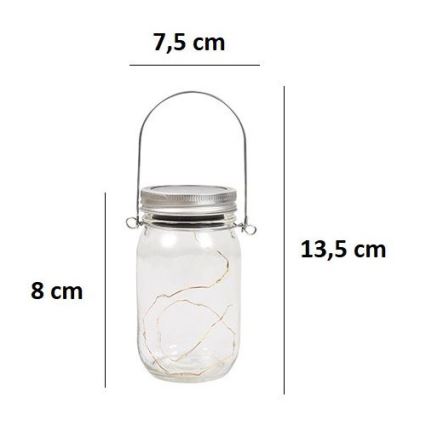 LED-Solarleuchte JAR LED/1,2V 600 mAh IP44