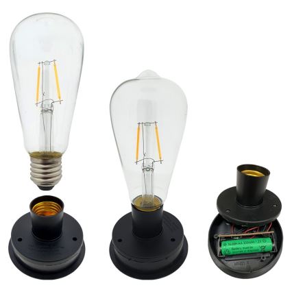 LED-Solarleuchte LAURA 1xE27/1,2V 300 mAh IP44