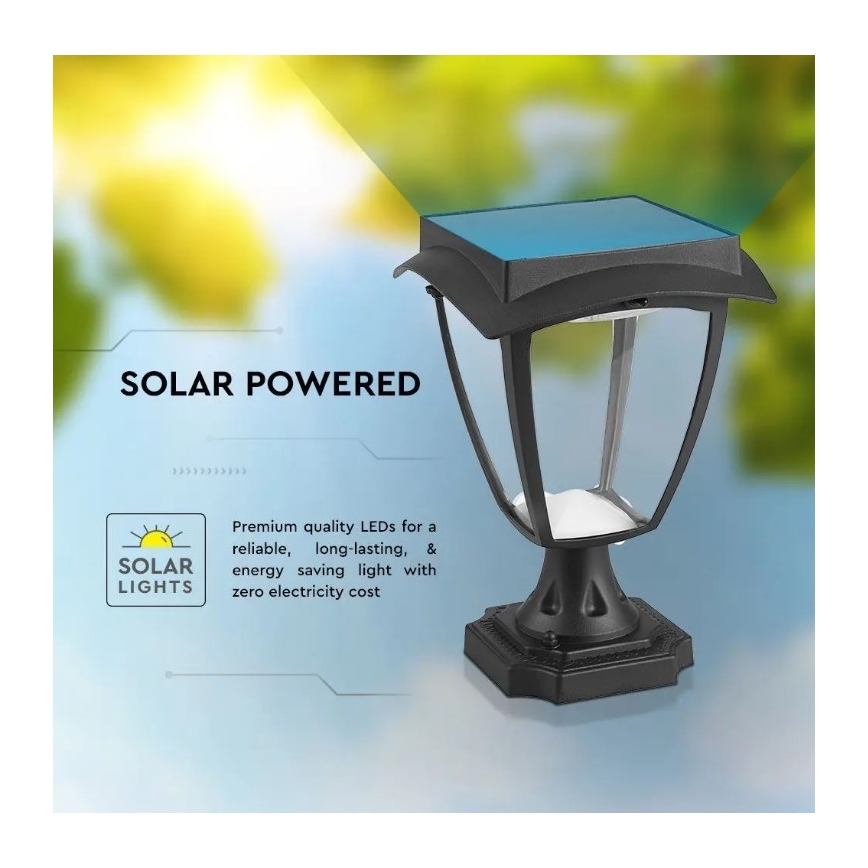 LED-Solarleuchte LED/2W/3,7V 3000/6000K IP65 2200 mAh