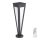 LED Solarleuchte LED/2W/3,7V IP65 3000K 2600 mAh schwarz + Fernbedienung
