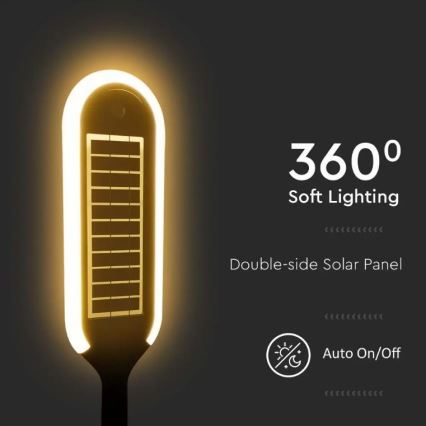 LED Solarleuchte mit Sensor BOLLARD LED/5W/5,5V 70 cm 4000K IP65 2000 mAh