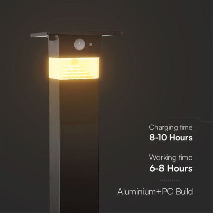 LED Solarleuchte mit Sensor LED/2,5W/3,7V IP54 3000K 2200 mAh