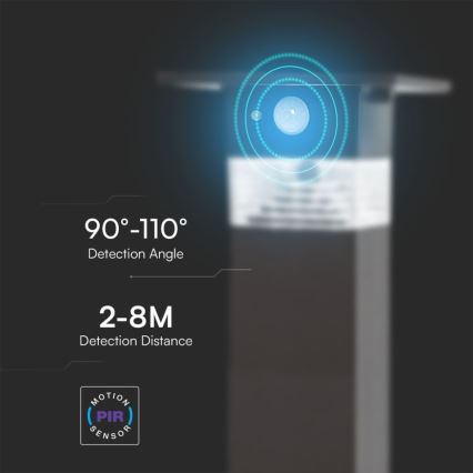 LED Solarleuchte mit Sensor LED/2,5W/3,7V IP54 3000K 2200 mAh