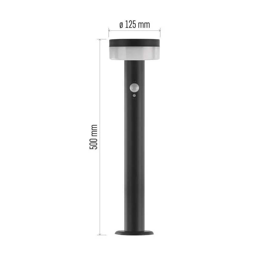 LED Solarleuchte mit Sensor LED/2W/3,7V 1200 mAh IP44 50 cm