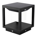 LED-Solarleuchte mit Sensor LED/2W/5,5V 3000K IP65 2600 mAh schwarz