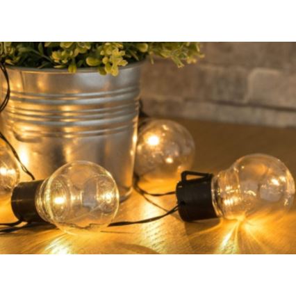 LED-Solarlichterkette 10xLED/1,2V 2m 300 mAh IP44 warmweiβ