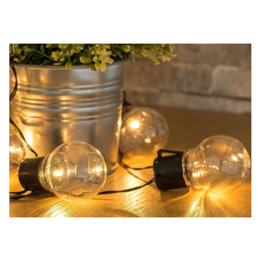 LED-Solarlichterkette 10xLED/1,2V 2m 300 mAh IP44 warmweiβ
