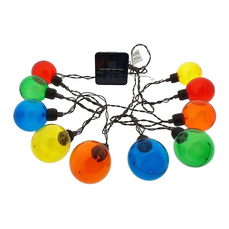 LED-Solarlichterkette 10xLED/3,65m 600 mAh IP44 mehrfarbig