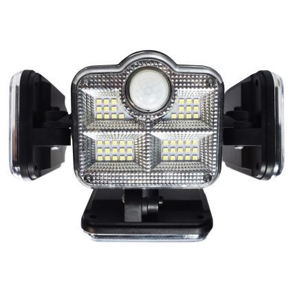 LED Solarstrahler mit Bewegungs- und Dämmerungssensor LED/30W/3,7V 2400 mAh IP47 + Fernbedienung