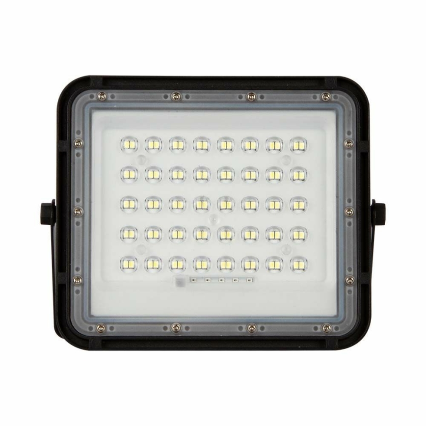 Dimmbarer LED-Outdoor-Solarstrahler LED/10W/3,2V IP65 4000K 6000 mAh schwarz + Fernbedienung