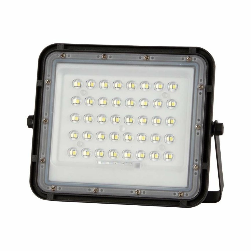 Dimmbarer LED-Outdoor-Solarstrahler LED/10W/3,2V IP65 4000K 6000 mAh schwarz + Fernbedienung