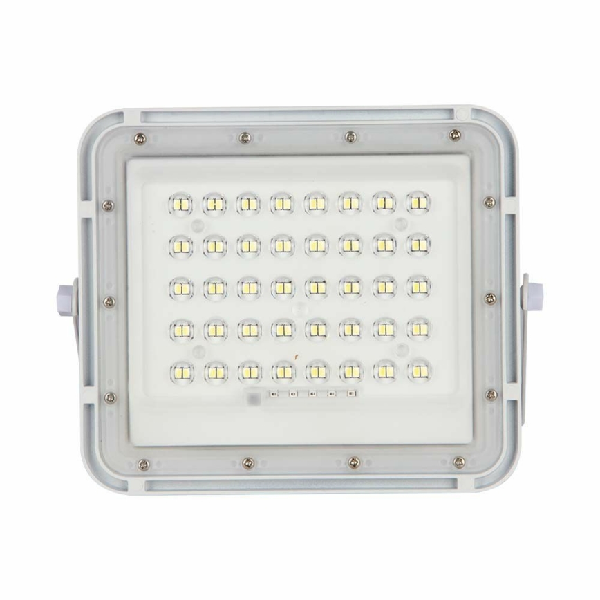 Dimmbarer LED-Outdoor-Solarstrahler LED/10W/3,2V IP65 4000K 6000 mAh weiß + Fernbedienung