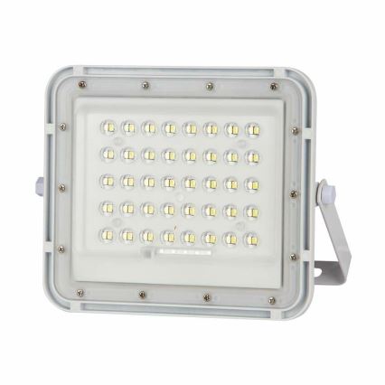 Dimmbarer LED-Outdoor-Solarstrahler LED/10W/3,2V IP65 4000K 6000 mAh weiß + Fernbedienung