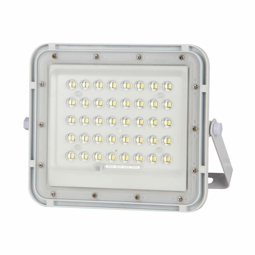 Dimmbarer LED-Outdoor-Solarstrahler LED/10W/3,2V IP65 4000K 6000 mAh weiß + Fernbedienung