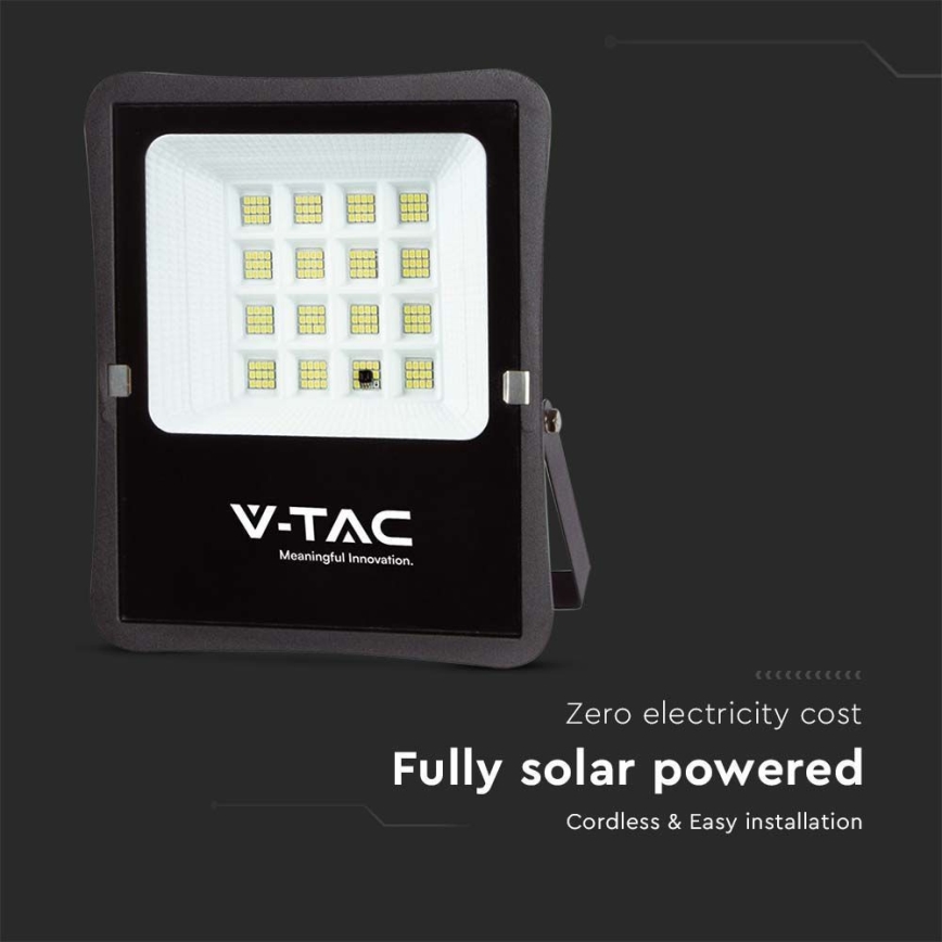 LED-Solarstrahler für den Außenbereich LED/12W/3,2V 4000K IP65 10000 mAh + Fernbedienung