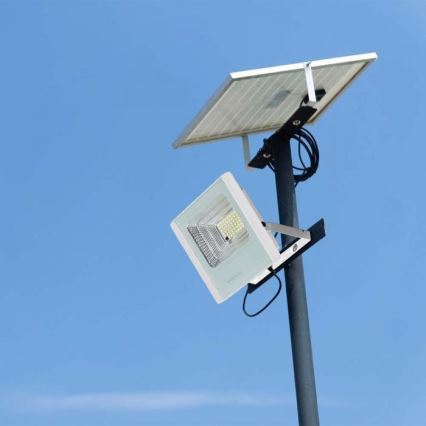 LED Solarstrahler für den Außenbereich LED/12W/3,2V IP65 4000K + Fernbedienung