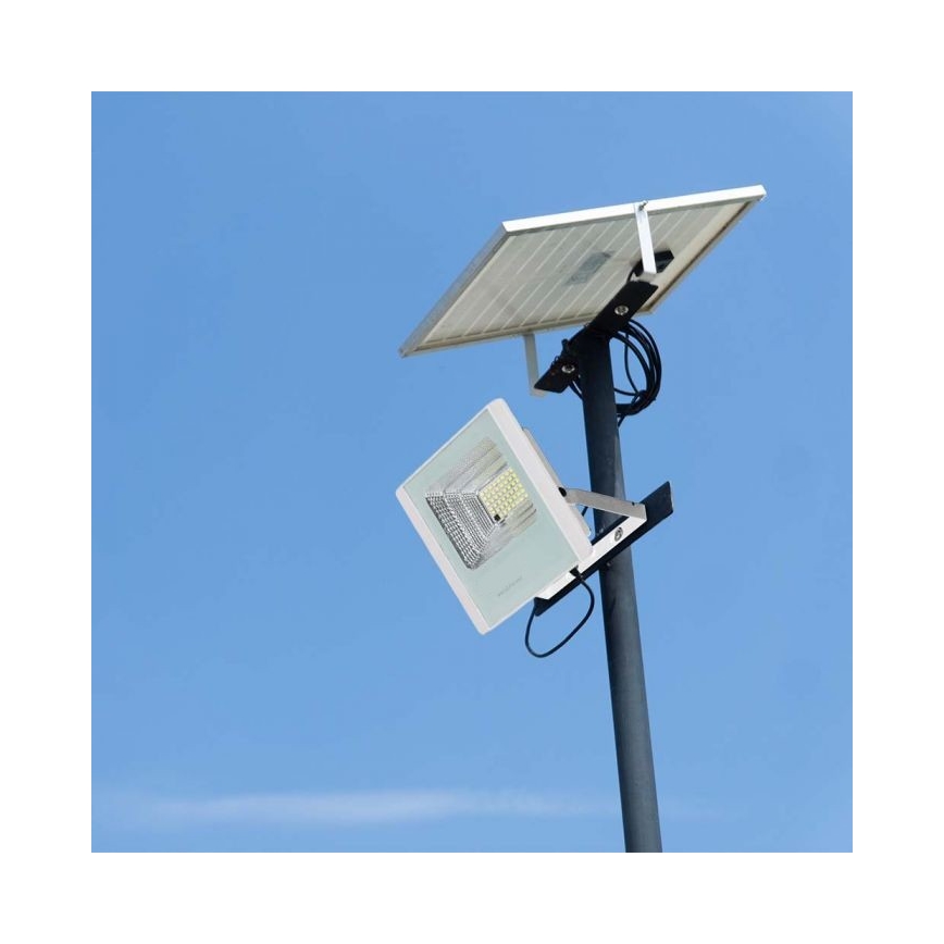 LED Solarstrahler für den Außenbereich LED/12W/3,2V IP65 4000K + Fernbedienung