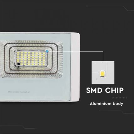 LED Solarstrahler für den Außenbereich LED/12W/3,2V IP65 4000K + Fernbedienung