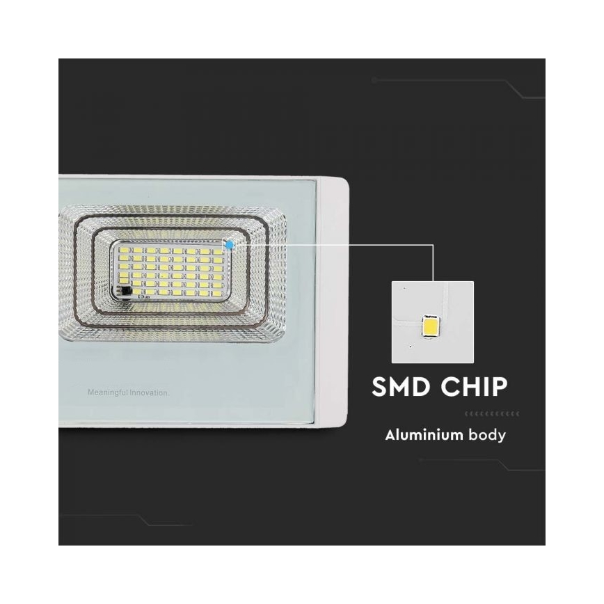 LED Solarstrahler für den Außenbereich LED/12W/3,2V IP65 4000K + Fernbedienung