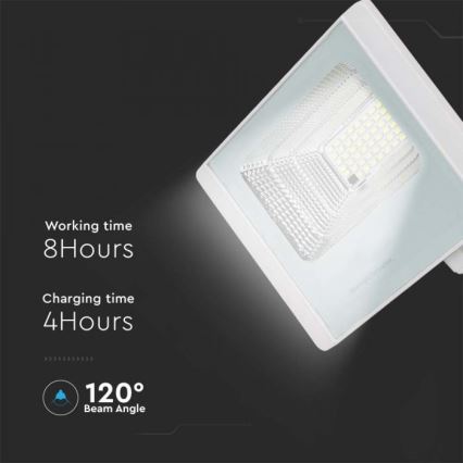 LED Solarstrahler für den Außenbereich LED/12W/3,2V IP65 4000K + Fernbedienung
