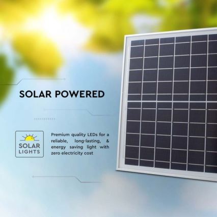 LED Solarstrahler für den Außenbereich LED/12W/3,2V IP65 4000K + Fernbedienung