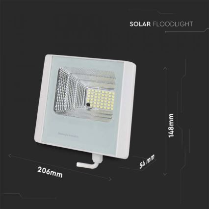 LED Solarstrahler für den Außenbereich LED/12W/3,2V IP65 4000K + Fernbedienung