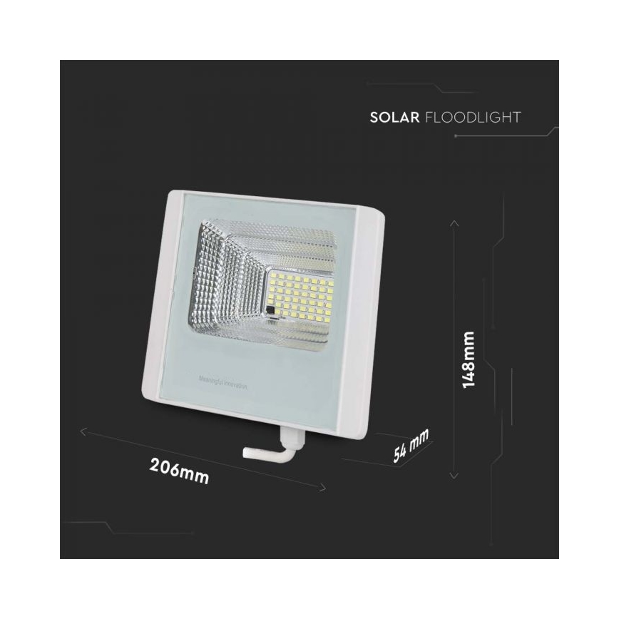 LED Solarstrahler für den Außenbereich LED/12W/3,2V IP65 4000K + Fernbedienung