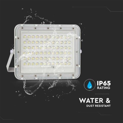 Dimmbarer LED-Outdoor-Solarstrahler LED/15W/3,2V IP65 6400K weiß + Fernbedienung