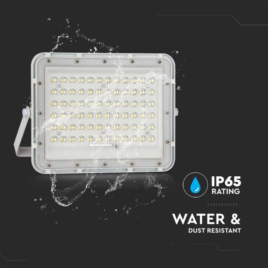 Dimmbarer LED-Outdoor-Solarstrahler LED/15W/3,2V IP65 6400K weiß + Fernbedienung