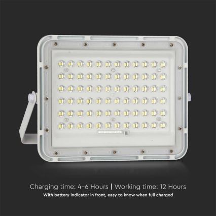 Dimmbarer LED-Outdoor-Solarstrahler LED/15W/3,2V IP65 6400K weiß + Fernbedienung