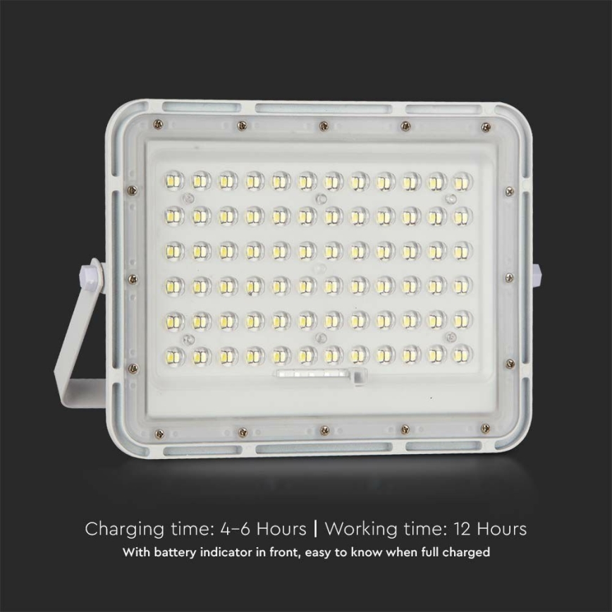 Dimmbarer LED-Outdoor-Solarstrahler LED/15W/3,2V IP65 6400K weiß + Fernbedienung