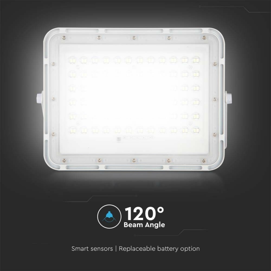 Dimmbarer LED-Outdoor-Solarstrahler LED/15W/3,2V IP65 6400K weiß + Fernbedienung