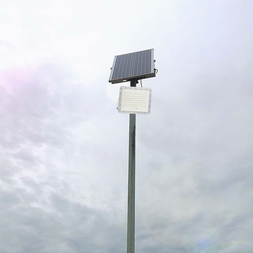 LED-Solarstrahler für den Außenbereich LED/20W/3,2V 6400K weiß IP65 16000 mAh + Fernbedienung
