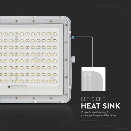 LED-Solarstrahler für den Außenbereich LED/20W/3,2V 6400K weiß IP65 16000 mAh + Fernbedienung