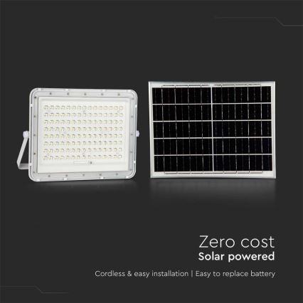LED-Solarstrahler für den Außenbereich LED/20W/3,2V 6400K weiß IP65 16000 mAh + Fernbedienung