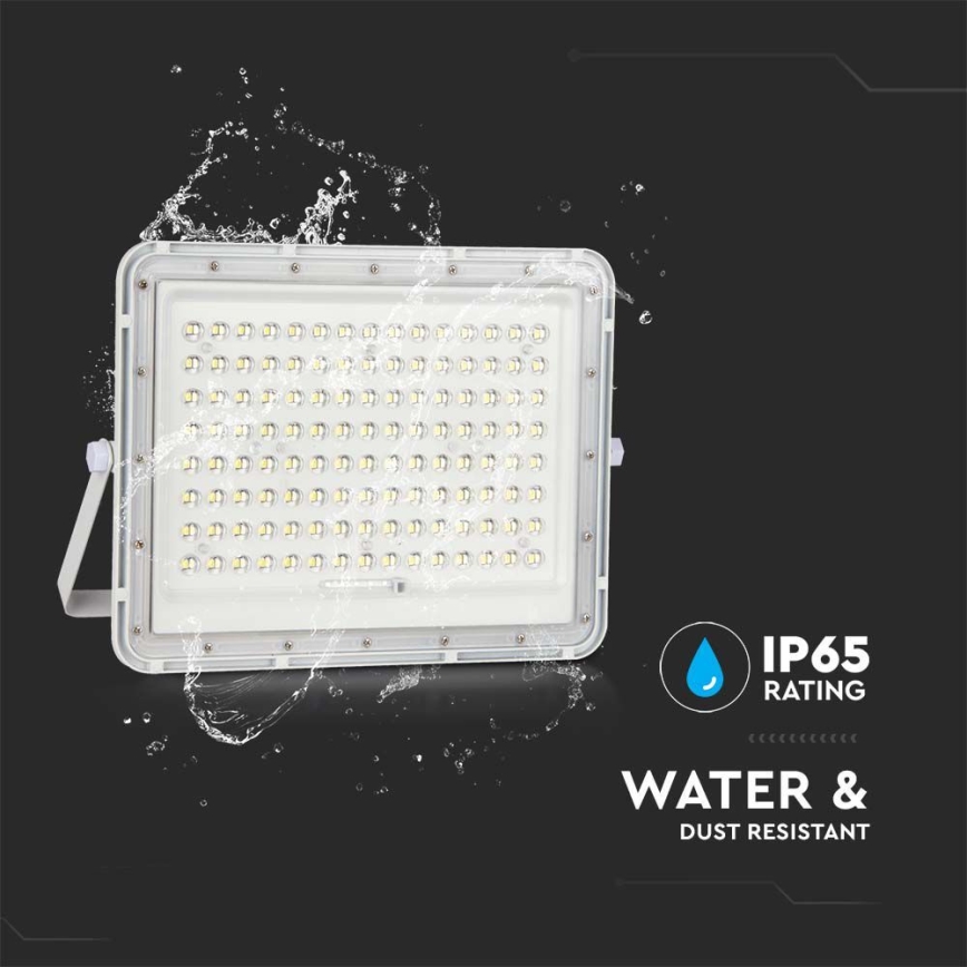 LED-Solarstrahler für den Außenbereich LED/20W/3,2V 6400K weiß IP65 16000 mAh + Fernbedienung