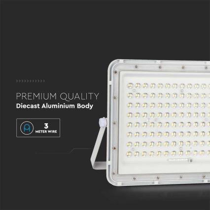 LED-Solarstrahler für den Außenbereich LED/20W/3,2V 6400K weiß IP65 16000 mAh + Fernbedienung