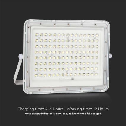 LED-Solarstrahler für den Außenbereich LED/20W/3,2V 6400K weiß IP65 16000 mAh + Fernbedienung