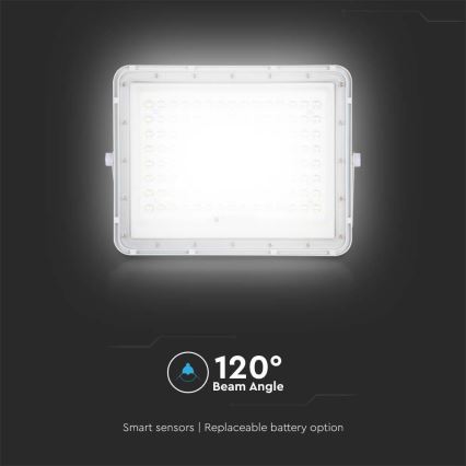 LED-Solarstrahler für den Außenbereich LED/20W/3,2V 6400K weiß IP65 16000 mAh + Fernbedienung