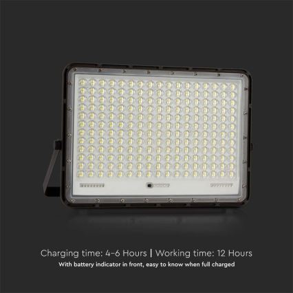 LED-Solarstrahler für den Außenbereich LED/30W/3,2V 6400K schwarz IP65 20000 mAh + Fernbedienung