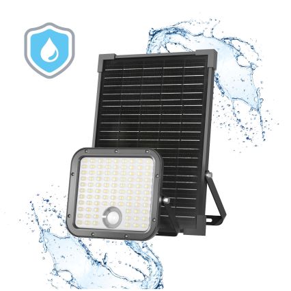 LED-Solarstrahler für den Außenbereich mit Sensor LED/30W/6,4V IP65 3000/4000K 6000 mAh + Fernbedienung