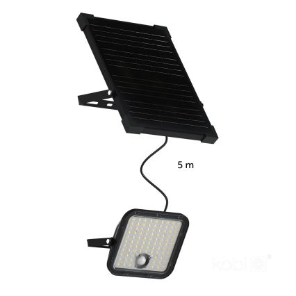 LED-Solarstrahler für den Außenbereich mit Sensor LED/30W/6,4V IP65 3000/4000K 6000 mAh + Fernbedienung