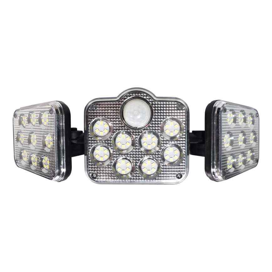 LED Solarstrahler mit Bewegungs- und Dämmerungssensor LED/20W/3,7V 1200 mAh IP44 + Fernbedienung