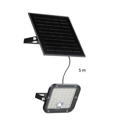Dimmbarer LED-Solarstrahler mit Sensor LED/10W/3,7V 3000/4000K IP65 3600 mAh + Fernbedienung